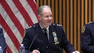 Watch as @NYCMayor, @NYPDPC & NYPD executives make a law enforcement announcement.