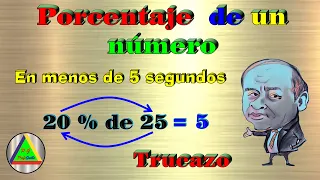 TRUCAZO para sacar PORCENTAJES en SEGUNDOS y SIN CALCULADORA | #trucomatematico #porcentaje