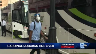 COVID-negative Cardinals players leave Milwaukee
