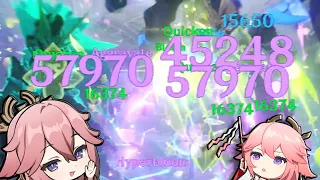 YAE MIKO IS STIL ONE OF THE BEST DPS IN THE GAME!!! HIGH DAMAGE WITH AGGRAVATE! ~GI