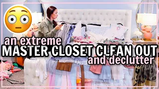 DREAM MASTER CLOSET PART 1 | EXTREME CLOSET CLEANOUT 2020 | DISASTER CLEAN WITH ME!