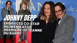 Johnny Depp Embraces Co-Star Maiwenn at UK Premiere of 'Jeanne du Barry