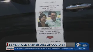 Heartbreaking message from wife who lost husband to COVID-19