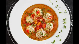 Romanian Meatball Soup | Ciorba de perisoare