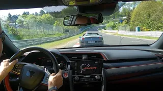Honda Civic Type R vs. Ferrari California - Nürburgring Nordschleife 11.05.2024