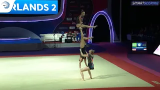 Women's group The Netherlands - 2019 Acro Europeans, all-around final