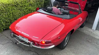 Engine Cold Start 1969 Alfa Romeo 1750 Spider Veloce