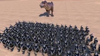 T-rex Vs Every 100 Units - Ultimate Epic Battle Simulator