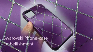 How to embellish phone case with Swarovski Crystals