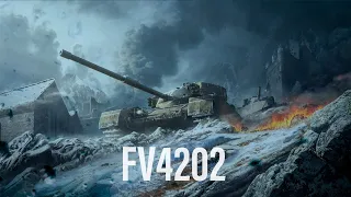 FV4202 Мой первый топ на котором я осилил 4300 | Tanks Blitz