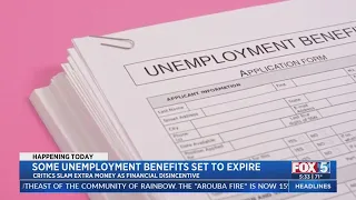 Unemployment Benefits Set To Expire