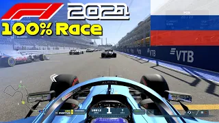 F1 2021 - 100% Race Sochi, Russia in Alonso's Alpine | PS5