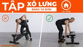 Hướng Dẫn Tập Cơ Lưng Xô Tại Nhà Với Tạ Đơn I WHEYSHOP.VN