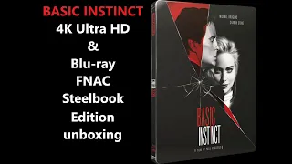 BASIC INSTINCT 4K Ultra HD & Blu-ray FNAC Steelbook Edition unboxing