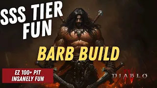 Most FUN And EASY Barbarian Build In Diablo 4! DESTROYS All Content With One Button!