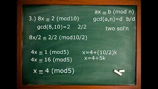 Number Theory: Solving for the value of x in a  linear congruence