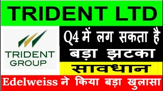 Trident Q4 results 2022|Trident share news|Trident share latest news today|Trident Q4 update 2022