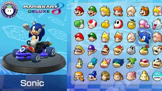 Sonic DASHES into Mario Kart 8 Deluxe! DLC Turnip Cup Playthrough!