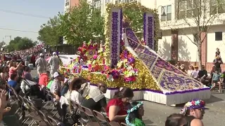 Thousands gather for return of Battle of Flowers Parade