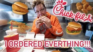 I ORDERED EVERYTHING OFF THE CHICK-FIL-A MENU!!!! | Food Dude Ep.3