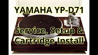 Yamaha YP-D71: Service, Setup and Cartridge Installation