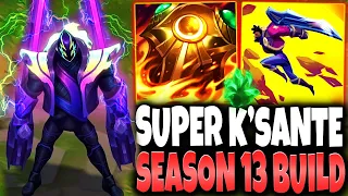 My SUPER IMMORTAL K'SANTE Season 13 Build Broke a WOLF TOP LANE 🔥 LoL Top Ksante s13 Gameplay