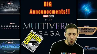 MARVEL WENT OFF!! Reacting to Marvels San Diego Comic-Con Announcements!! (Trailer Reactions!!)