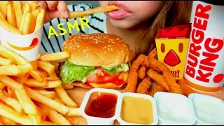 *No Talking* ASMR Burger King WHOPPER 🍔🍟 Mukbang 먹방 French Fries & Chicken Fries suellASMR