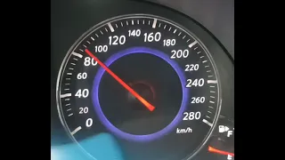 Infiniti FX 35   0-120 km/h acceleration. Model 2012