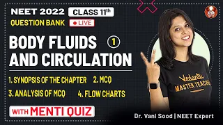 NEET: Body Fluids and Circulation | Class 11 | NEET Biology Question Bank-01 | NEET 2022 | Vedantu