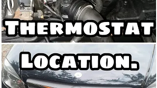 Mercedes Benz 2009 W204 C Class Diesel Thermostat Location and Removal.