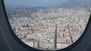 AMAZING Landing at Nice Côte d'Azur airport with views of Monaco! | Emirates Airbus A380