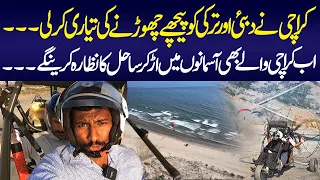 Paragliding in Karachi || Sea View Sky View || Karachi Gliding Club || Karachi Tourism