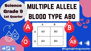 ABO Blood Types | Multiple Alleles Grade 9 Science 1st Quarter Tagalog
