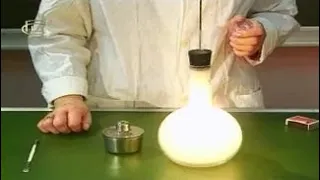 Experiments in Chemistry. Burning phosphorus oxygen