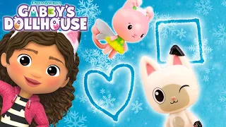 ❄️ SNOW DAY! Learn to Draw Shapes with Gabby! | GABBY'S DOLLHOUSE TOYPLAY ADVENTURES