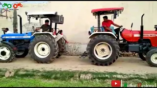 swaraj 963 vs new Holland 3630 4×4 tractor tochan