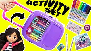 Gabby's Dollhouse DIY Activity Coloring Suitcase Crafts for Kids