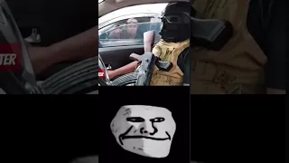 blud trying fight a soldier but good ending | troll face meme