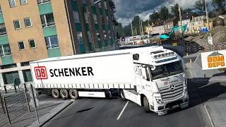 A Scenic Road Drive through Narrow roads of France | Mercedes Actros | ETS2 1.49