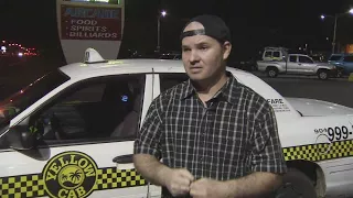 Taxi driver saves victim