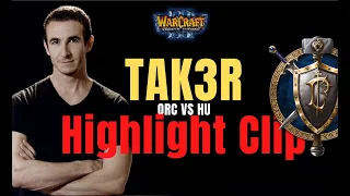 Warcraft 3 Classic Clip - Tak3r - Lightning Shield & Rain of Fire Combo