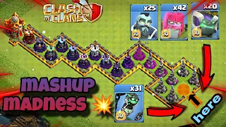 coc mashup troops madness vs wizard tower #coc #clashofclans #clashroyale #coclive #viral #cocgamers