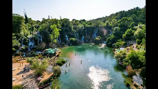 BEAUTIFUL WATERFALLS - KRAVICE WATERFALLS - BOSNIA & HERZEGOVINA - UNIQUE NATURE - BOAT RIDE