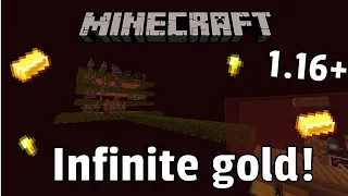 Minecraft: Super Easy Gold Farm (Java 1.16+)