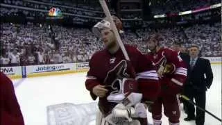 Last 2 minutes, handshakes. Nashville Predators vs Phoenix Coyotes Game 5 5/7/12 NHL Hockey