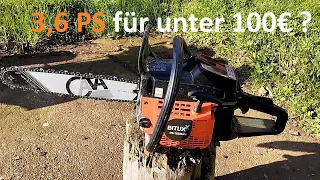 Brennholz günstig selber machen mit der Bituxx 3,6PS 58cc MS-12226-58 Teil 3v4