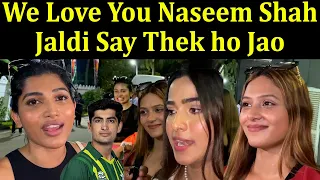 Indian Girls Crazy in Naseem Shah Love | Fans Reaction India Beat Pak