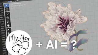 AI to 3D Art | Midjourney + Blender Geometry Nodes Workflow