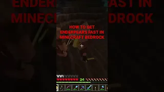 HOW TO GET ENDERPEARLS FAST MINECRAFT BEDROCK EDITION (NEW 2023)